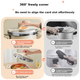 Скороварка SUPOR, нержавіюча сталь 304, сумісна з газовими та індукційними плитами, вибухозахищена, для домашнього використання, малий розмір, підходить для 2-3 осіб, відкривається та закривається однією рукою, скороварка, 5,0 л - зображення 8