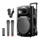 Newmine B12 Square Dance 12-дюймовий зовнішній гучномовець Bluetooth-колесо портативна електрична дерев'яна гітара інструмент для гри в караоке бас-гітара вуличний продавець ріг адаптер - изображение 8