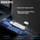 PHILIPS високошвидкісний твердотільний USB-флеш-накопичувач 512 ГБ, подвійний інтерфейс для телефонів і комп'ютерів, 11UT-G, швидкість читання до 550 МБ/с, USB-накопичувач для телефону, флеш-накопичувач великої ємності - изображение 5