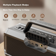 Bluetooth-колонка CLAISON T91 Домашний караоке-комплект с микрофоном для караоке, универсальная колонка для танцев в стиле кантри, мощный портативный сабвуфер для улицы, серый цвет. - изображение 5