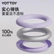 Гантели Yottoy Ring, унисекс, для домашнего фитнеса, из чистого железа с пластиковым покрытием, 2 кг, сиренево-фиолетовые. - изображение 4