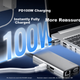 Розширювальна док-станція Lenovo Type-C, USB-концентратор-розгалужувач, USB-кабель-подовжувач, порт Gigabit Ethernet, конвертер VGA, адаптер HDMI, розширювальна док-станція PD100W, BY07-V (металева) - изображение 6