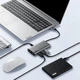 Розширювальна док-станція Lenovo Type-C, USB-концентратор-розгалужувач, USB-кабель-подовжувач, порт Gigabit Ethernet, конвертер VGA, адаптер HDMI, розширювальна док-станція PD100W, BY07-V (металева) - изображение 7