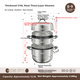Пароварка MAXCOOK MCZ067 нержавеющая сталь 316L, 3 яруса, 34 см - изображение 4