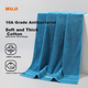 Банное полотенце MUJI, 10-й класс, антибактериальное, утолщенное, 100% чистый хлопок, синьцзянский хлопок, приятное для кожи, без ворса, высокоабсорбирующее, мужское, размер L. - зображення 4