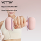 Небольшие пластиковые гантели Yottoy с покрытием для домашнего фитнеса для женщин, пара, для формирования мышц, кораллово-розовые, 1 кг. - изображение 7