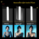 Ручний світлодіодний світильник Sidande Flowing Light B400 Stick Light, 25 Вт, для фотозйомки, портативний RGB-світильник з регульованою колірною температурою, професійний для нічної зйомки на відкритому повітрі. - зображення 9