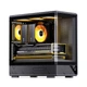 Корпус JONSBO D200 mATX панорамный с поддержкой СЖО 240 мм, цифровым экраном и Type-C Gen2, черный - изображение 9