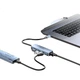 Док-станція розширення порту SAMZHE Type-C на Gigabit Ethernet, чотиривхідний розгалужувач, мережевий кабель RJ45 для ноутбуків Apple, Huawei, Xiaomi, адаптер, док-станція розширення HWK08 - изображение 3