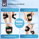 Профессиональный наколенник Keep Patellar Strap для занятий спортом, прыжков со скакалкой, бега и бадминтона. Защита коленного сустава. Комплект из 2 штук. - изображение 7