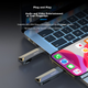 Флеш-накопитель Lenovo 128 ГБ для телефона, USB 3.2 Type-C, двухсторонний, вращающийся, прочный металлический корпус, незаменим для использования в офисе и бизнесе, серия Y200. - изображение 4