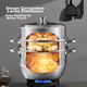Пароварка MAXCOOK MCZ835 трехъярусная из стали 304, 28 см, для газа и индукции - изображение 8