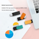 Флеш-накопитель Kingston 128 ГБ USB 3.2 Gen 1, красочный вращающийся дизайн, стильный и портативный, для учебы, офисной работы, аукционов, компьютера. - зображення 8