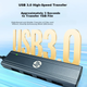 Багатопортовий концентратор HP Type-C – USB 3.0, високошвидкісна 4-портова док-станція для ноутбука, мультиадаптерний подовжувач - изображение 6