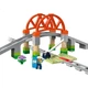 Будівельні блоки LEGO, 10426 Залізничний міст та колія, Набір, Іграшка для хлопчиків та дівчаток, Подарунок до Дня захисту дітей, Великі цеглинки - изображение 1