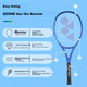 Теннисная ракетка YONEX, восьмое поколение EZONE Power Attack 08EZPLGC, королевский синий, с предварительно натянутыми струнами. - изображение 6
