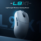 Бездротова миша MACHENIKE L9X1 Advanced Lightweight для ігор, кіберспорту, офісу, дротова/2.4G/Bluetooth, потрійний режим, PAW3395, подвійна, 8K, 49 г, без отворів, легкий дизайн, синій колір - изображение 5