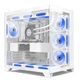 Корпус PowerTrain Dream PRO White Seaside View, корпус для настільного комп'ютера з панорамним оглядом 360 градусів та водяним охолодженням, підтримує материнські плати ATX/MATX, довжина відеокарти обмежена 400 мм - изображение 2