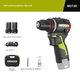 Безщітковий міні-дриль WORX 12V 50N Smart Wireless Electric Drill WU135 (з двома акумуляторами), бездротовий дриль-пістолет, електрична викрутка для пробивання отворів - изображение 4