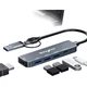 Док-станция расширения Tengfei USB TYPEC Two-In, конвертер телефона в HDMI, концентратор, внешняя видеокарта для ноутбука, проектор, адаптер для компьютера и телевизора, кабель для зеркального отображения экрана. - изображение 3