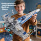 Xingya премиум детские строительные блоки, совместимые с LEGO X-Wing Starfighter, модель космического корабля, подарок на день рождения для мальчиков 6-12 лет - изображение 7