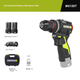 Дрель WORX WU135T ударная беспроводная 12В, 2 батареи 2.0Ач - изображение 10