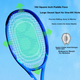 Теннисная ракетка YONEX Full Carbon Power Burst Attack 8-го поколения EZONE ACE, королевский синий, предварительно натянутая струнами, натяжение 54 фунта. - изображение 2