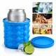 Силиконовая форма ведро для льда с крышкой Ice Cube Maker Genie для охлаждения напитков - изображение 8