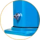 Душ сонячний Aquaviva Jolly S алюмінієвий з мийкою для ніг, Light Blue A620/5012, 22 л - зображення 5