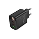 Сетевое зарядное устройство Borofone BA98A 2xUSB-C 30W + USB-A 18W LED-дисплей Black - изображение 10