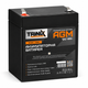 Аккумуляторная батарея TRINIX 12V4Ah/20Hr свинцово-кислотный F2 Черный - изображение 3