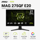 Монітор ігровий 27" MSI MAG 275QF E20 IPS 2560x1440 200 Гц 300 кд/м² Black - зображення 2