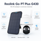 Внешняя IP-камера видеонаблюдения Reolink Go PT Plus Series G430 с солнечной панелью 5 МП 4G LTE 1/3" White - изображение 2