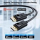 Кабель Cable Matters Displayport v1.4 [VESA Certified] 8K@60Hz, 4K@240Hz, 32.4Gbps, 1.8м black (102025-6) - изображение 2
