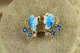 Сережки Xuping Jewelry Пилок незабудки 1,6 см золотисті - зображення 2