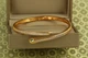 Браслет бенгл Xuping Jewelry Змія із зеленими очими 60 мм на руку від 17 до 19 см золотистий - зображення 1