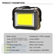 Фонарь кемпинг TZD-01-COB(White+Yellow+Red+Blue)-PRO Power Bank Li-Ion акк. солнечная батарея ЗУ Type-C магнит крюк Box - изображение 10