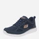 Мужские кроссовки кожаные Skechers Burns Agoura 52635 NVOR 43 Темно-синие (199025530606) - изображение 2