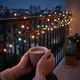 Светодиодная гирлянда на солнечной батарее 12м 100 LED RGB уличная водонепроницаемая IP65 8 режимов свечения для декора сада и террас - изображение 3