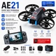 Квадрокоптер AE21 з пультом з екраном 4.3", FPV дрон з камерою 480P, безколекторний, до 100 м, дрон з екраном без телефону - зображення 1