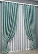Комплект готових штор VR-Textil Жакард Sultan YL № 1292ш Бірюзовий 100х270 см 2 шт (31-563) - зображення 3