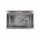 Мийка для кухні інтегрована Lidz Handmade H6845 Brushed Steel 3,0/1,0 мм LDH6845BRU49455 - зображення 3