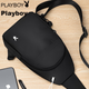 Сумка PLAYBOY Crossbody, чоловіча нагрудна сумка, сумка через плече, багатофункціональний рюкзак-слінг, повсякденний чохол для телефону на природі, чорний - зображення 11