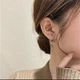 Серьги в виде зайчика бежевые 004164 - изображение 5