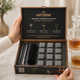 Подарочный набор камней для виски Bartending Premium, 12 шт., стеатит, деревянная коробка, щипцы, мешочек - зображення 3