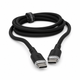 Кабель Veron CC07 USB-C – USB-C 100W PD 2 м Силіконовий Чорний - зображення 2