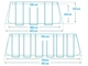 Чаша для прямоугольного каркасного бассейна Intex 26368 Размером 732х366х132 см - изображение 4