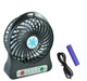 Настольный мини вентилятор Mini Fan XSFS-01 USB с аккумулятором 4.5W Black, портативный охладитель воздуха - изображение 1