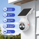 Наружная камера Q50 1080p с солнечным питанием, AI Detection движения Белый Б/У - изображение 3
