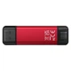 Портативний SSD Kingston Dual USB-A/C 1TB Dual Portable 1050MB/s USB 3.2 Gen 2 Red/Black - изображение 3